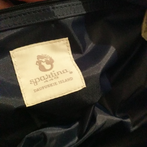 Spartina 449 Golden Two-Tone Anchor Duffle - Picture 10 of 12